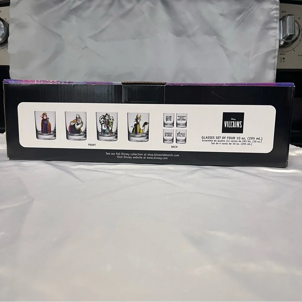 New in Box: Disney • Villains Glass Set‎ of 4